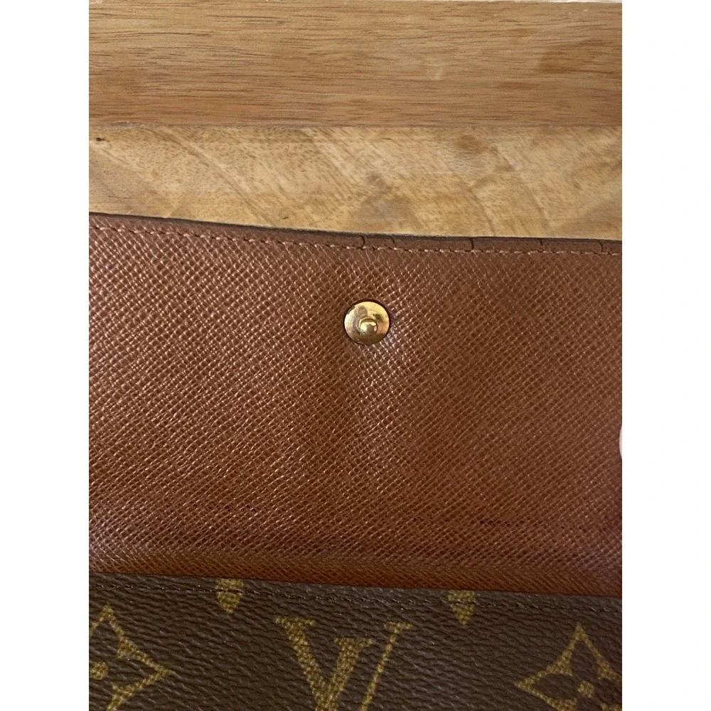 Louis Vuitton Monogram Elise Double Snap Wallet Trifold French Wallet VTG Rehab‎